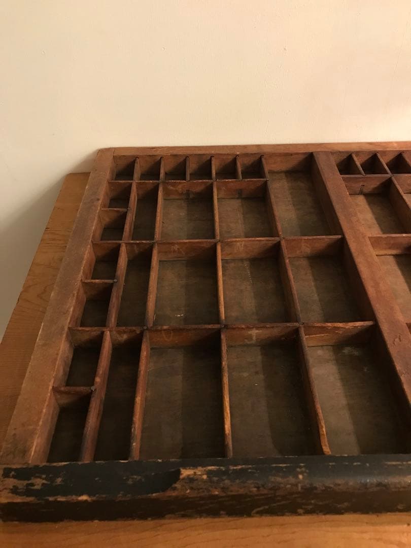 木製プリンタートレイ　アメリカアンティーク