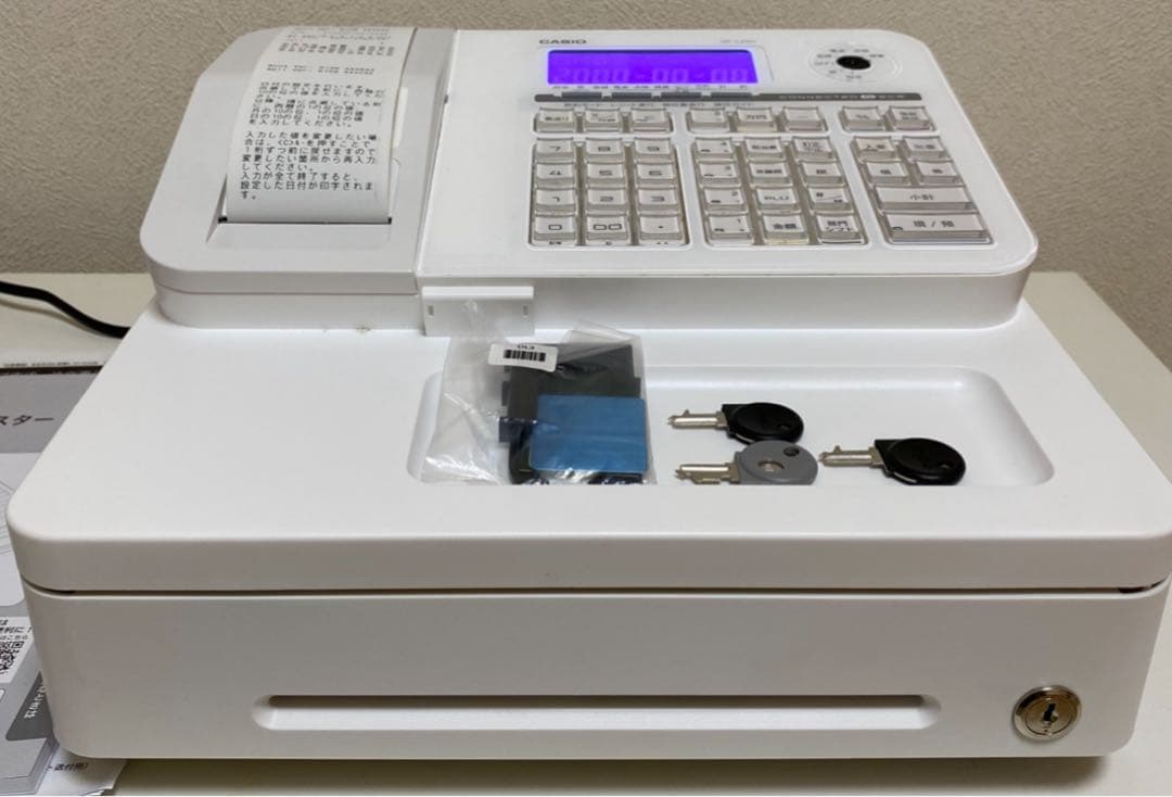 カシオ SR-S200-WE電子レジスター、ホワイトカシオ、Bluetooth
