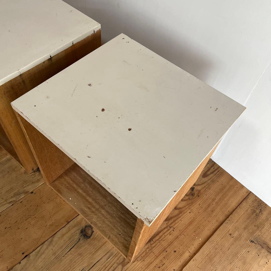 2個セット 木製 スタッキング ボックス 棚 z764