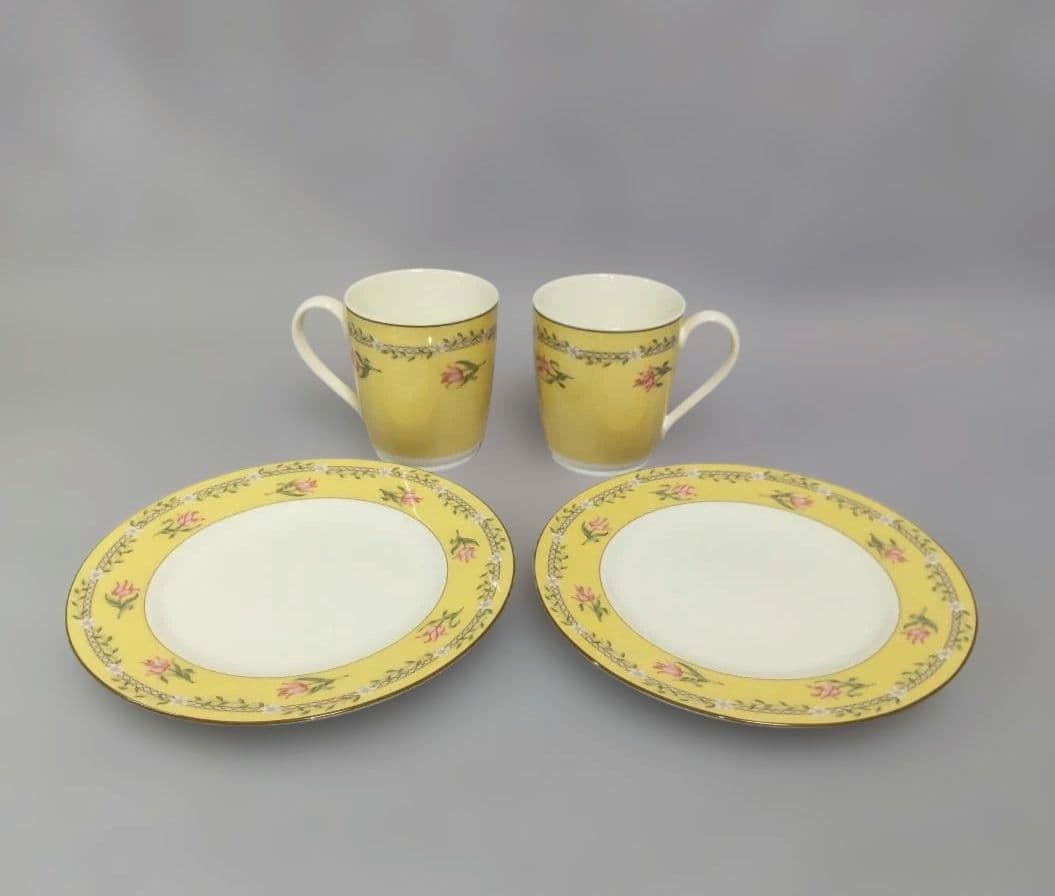 TIFFANY & Co. ティファニー ピンクチューリップ 皿マグカップセット