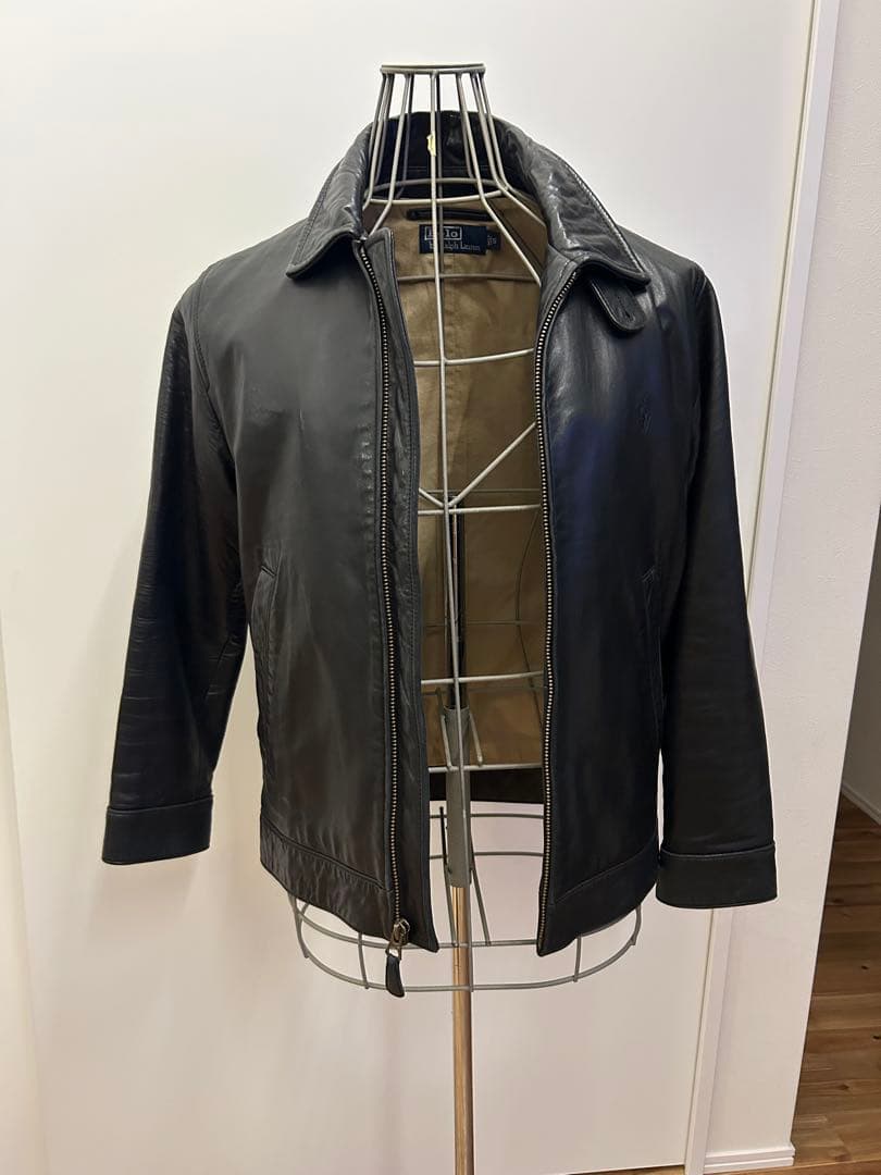 ラルフローレン　レザージャケット　スウィングトップ　サイズS
