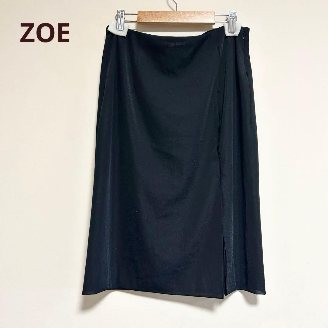 ZOE ゾーイ スカート ボトムス ミディアム ブラック サイズM