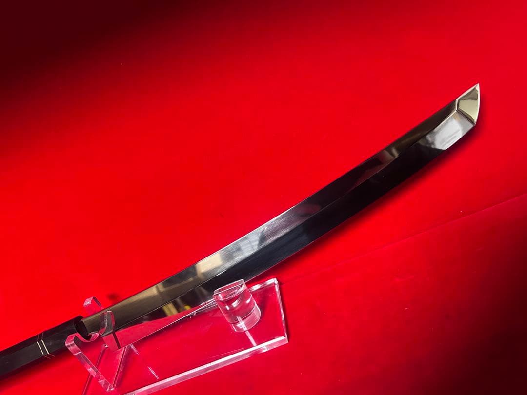 包丁　マグロ包丁　先丸型　尺三　鬼反り　鏡面仕上げ　切味抜群　箱付　未使用品