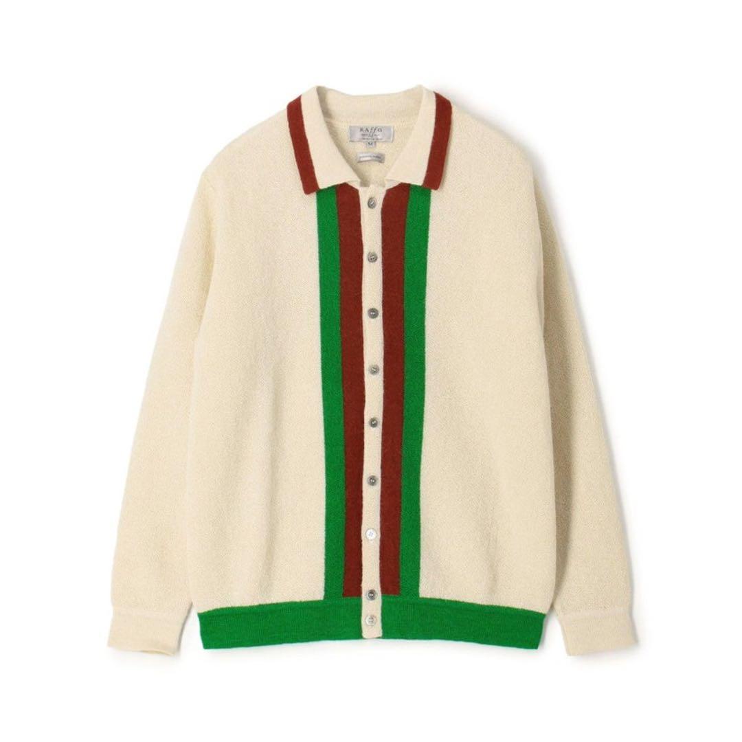 Raffa Molina EL RAY ポロカーディガン ホワイト L タグ付き