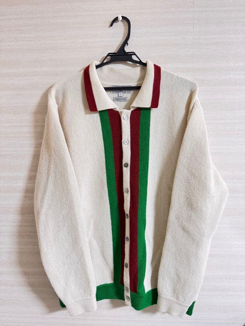 Raffa Molina EL RAY ポロカーディガン ホワイト L タグ付き