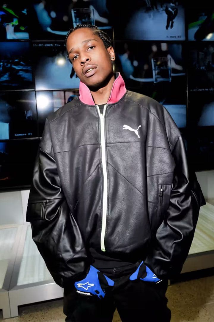 激レア PUMA ASAP Rocky PLEATHER JACKET A$AP