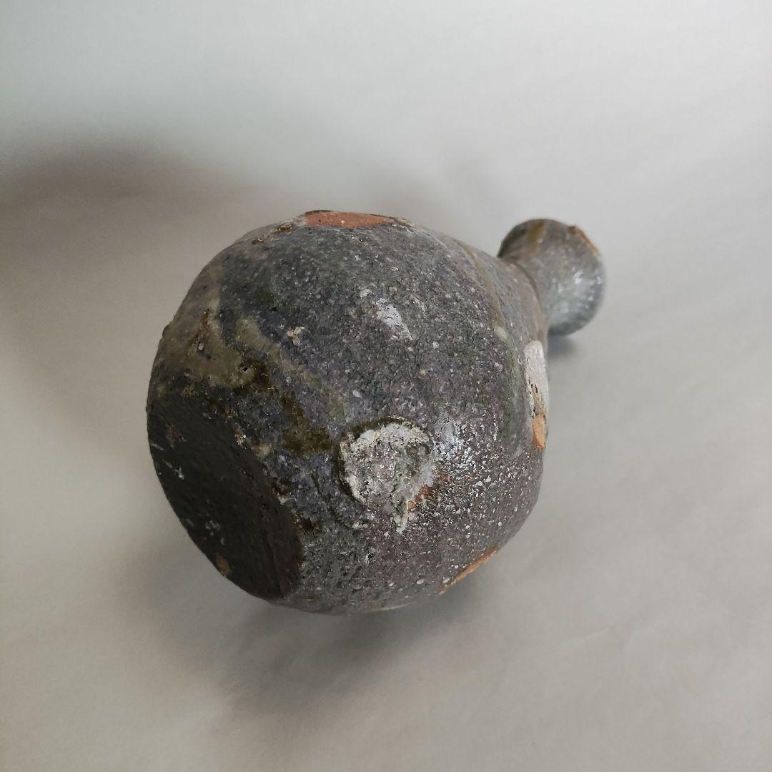 片岡誠　自然釉徳利　常滑焼