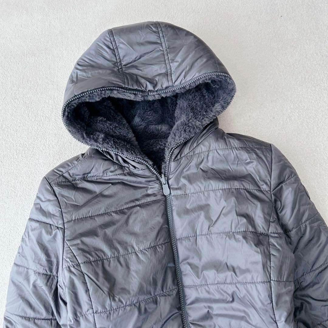 美品✨セーブザダック　リバーシブル　コート　軽量　洗える◎ ネイビー　XL相当