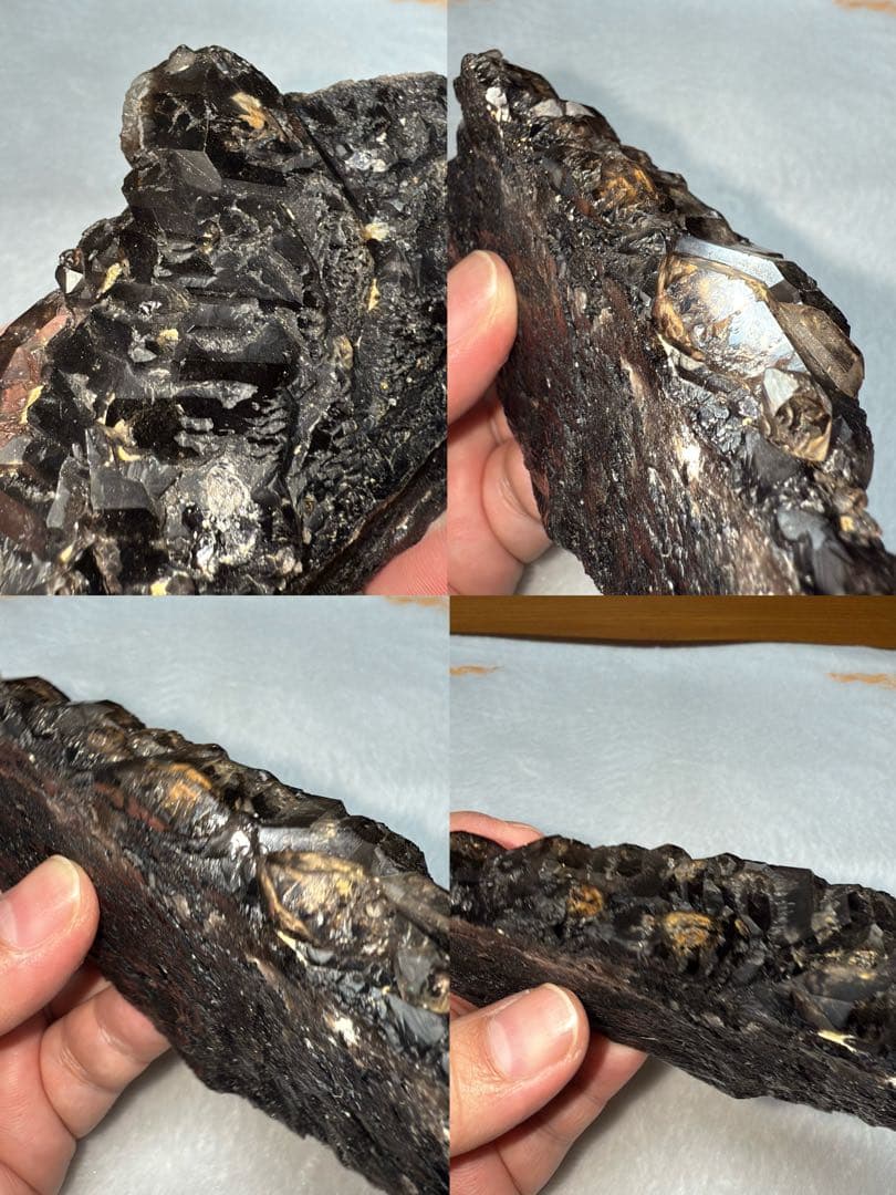 ④【個性強い完全天然物厳選】希少ブラジル産 ジャカレーエレスチャルモリオン 原石