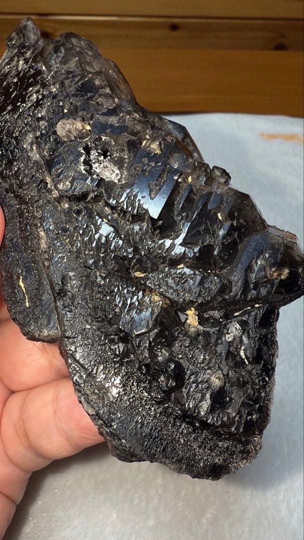 ④【個性強い完全天然物厳選】希少ブラジル産 ジャカレーエレスチャルモリオン 原石