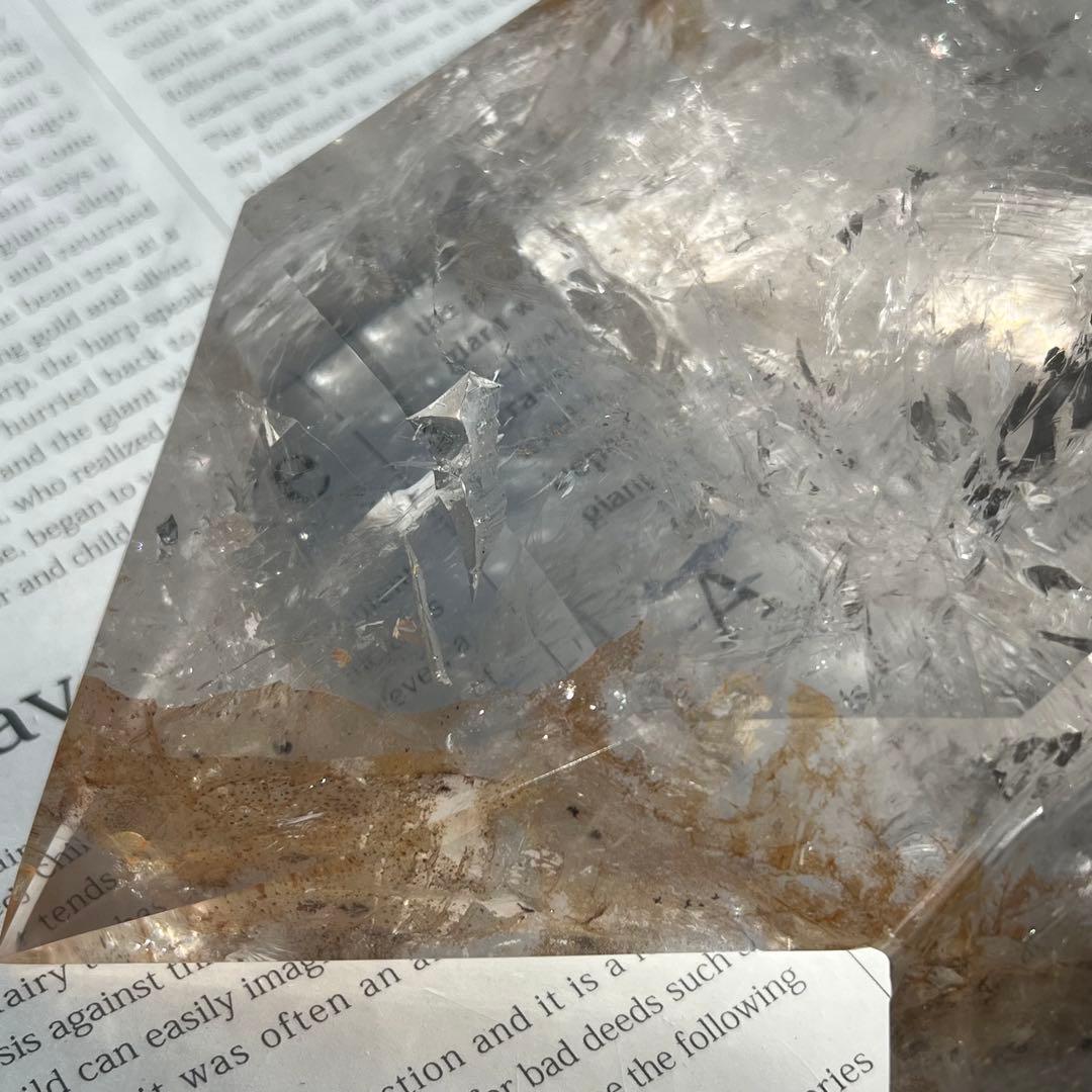 ☆激凄極上の迫力と透明度☆ヒマラヤ水晶 ツインポイント 原石 天然石 水晶 置物