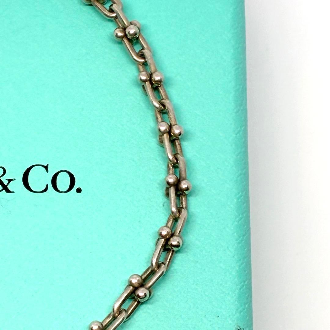 【美品】Tiffany ブレスレット マイクロ リンク ラージ Ag925