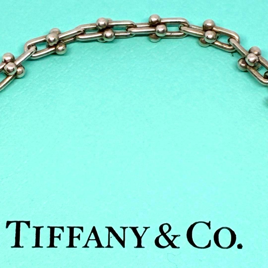 【美品】Tiffany ブレスレット マイクロ リンク ラージ Ag925
