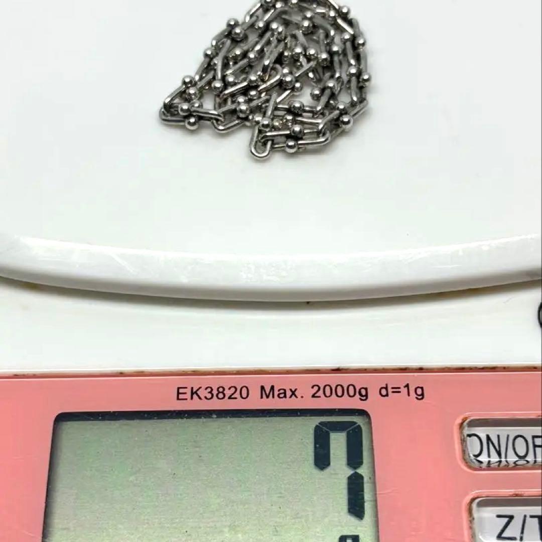 【美品】Tiffany ブレスレット マイクロ リンク ラージ Ag925