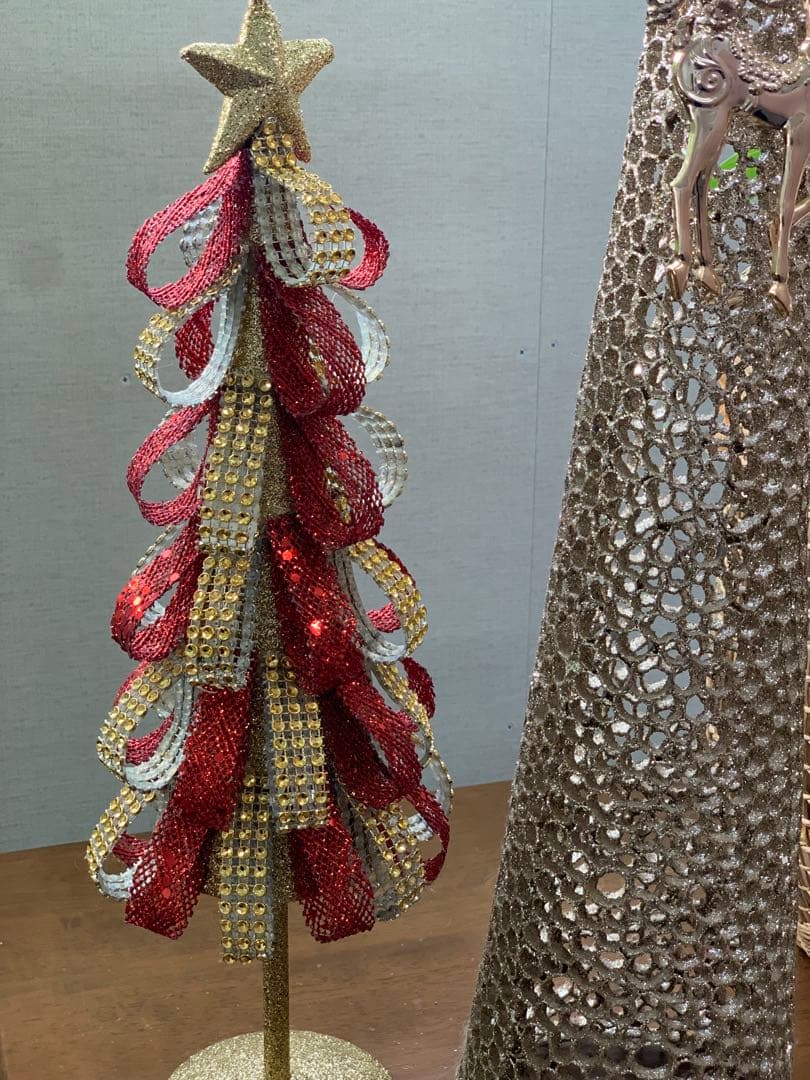 Xmas クリスマス サンタ ツリー トナカイ ミラーボール オーナメント レア