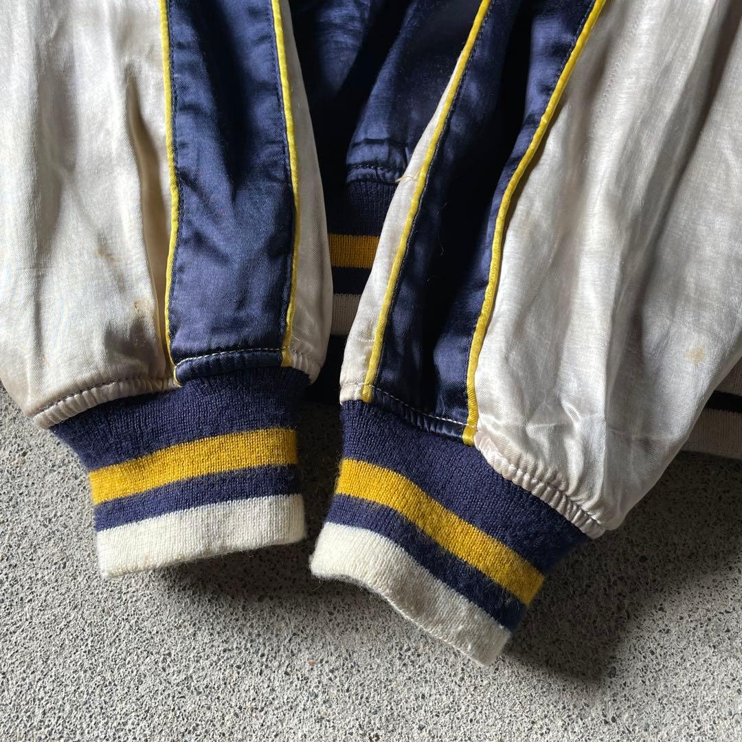 HOUSTON 別珍 ベロア サテン リバーシブル スカジャン 金太郎 桃太郎