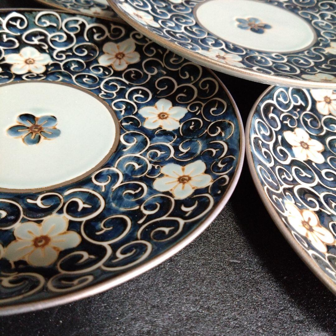 新品 波佐見焼 龍庵窯 中皿5枚　銘々皿　お祝い　テーブルコーディネート