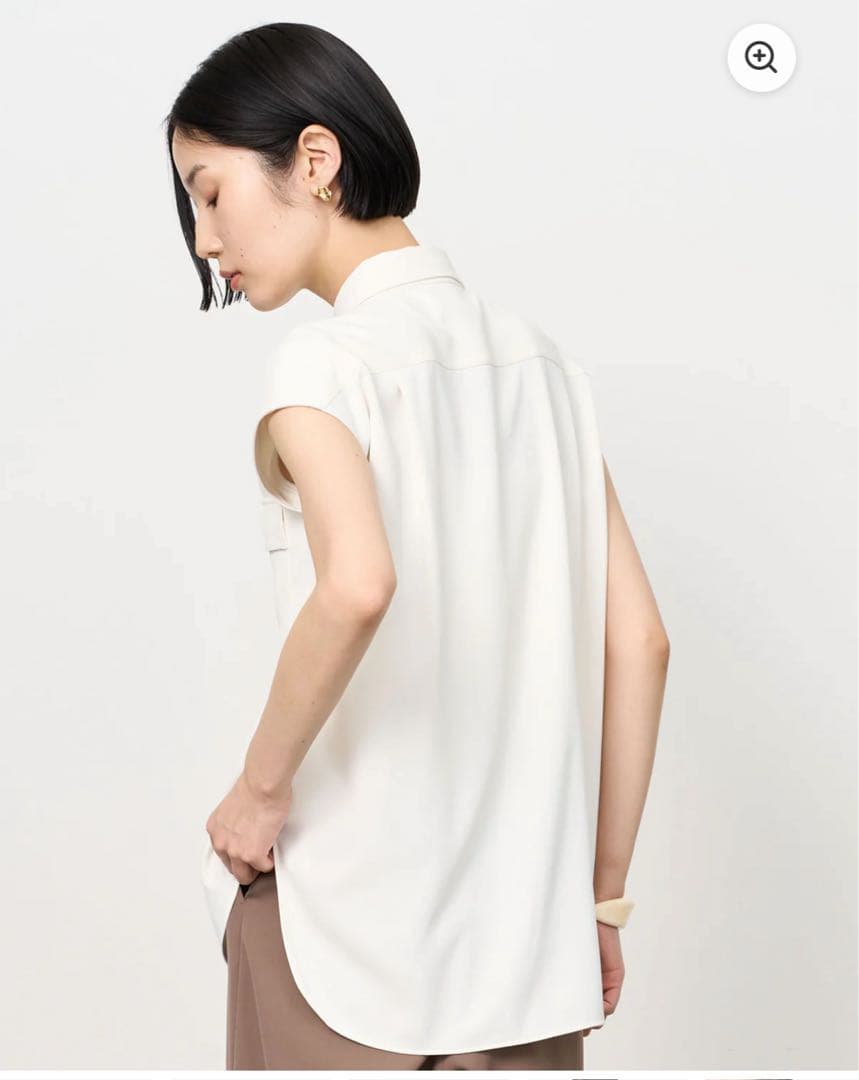 SOEJU ヴィンテージサテンシャツ 白　Mサイズ　【タグ付き未使用品】