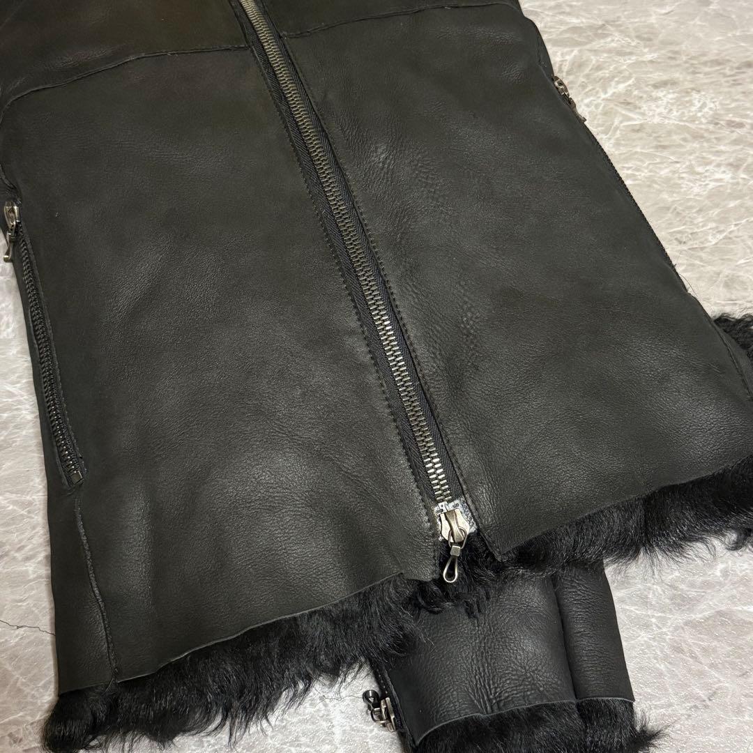 ジャケット・アウター archive shellac mouton leather jacket