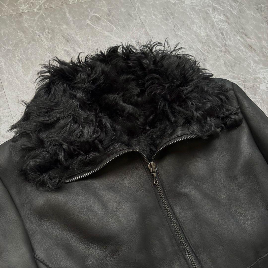 ジャケット・アウター archive shellac mouton leather jacket