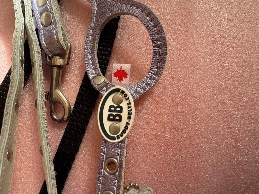 バディベルト　ラベンダーメタリック レザー ハーネス