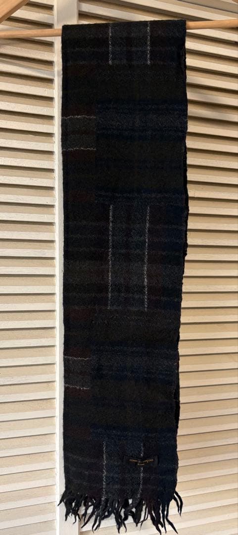 COMME des GARCONS HOMME パッチワークマフラー 縮絨ウール