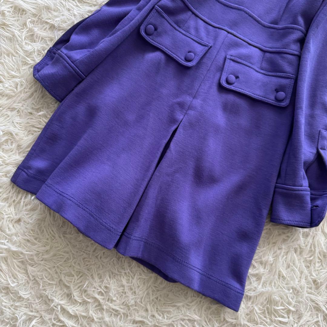 【ミュウミュウ】オールインワン　キュロット　パープル 38　ショート丈