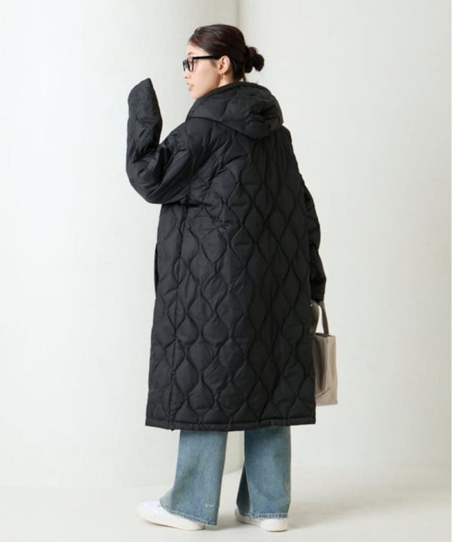 未使用　フリークスストア　タイオン　別注 キルト フード ロングダウン