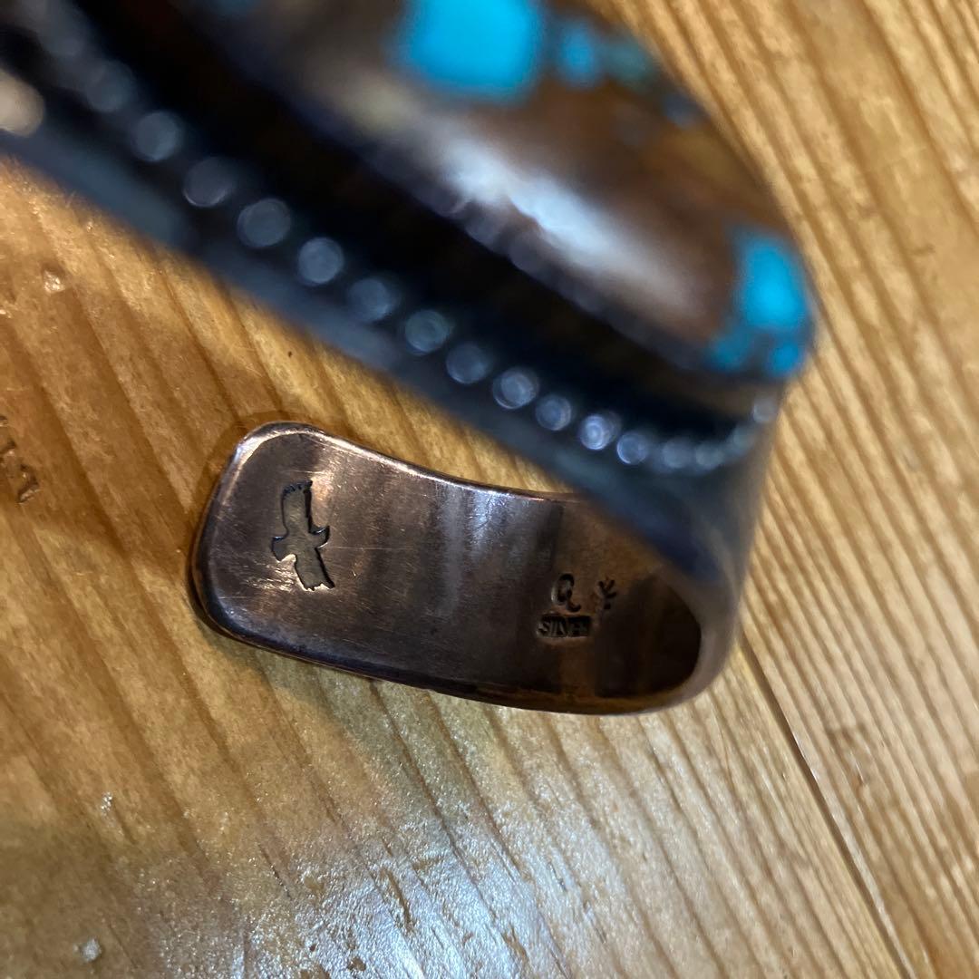 ターコイズストーン シルバーカフバングル