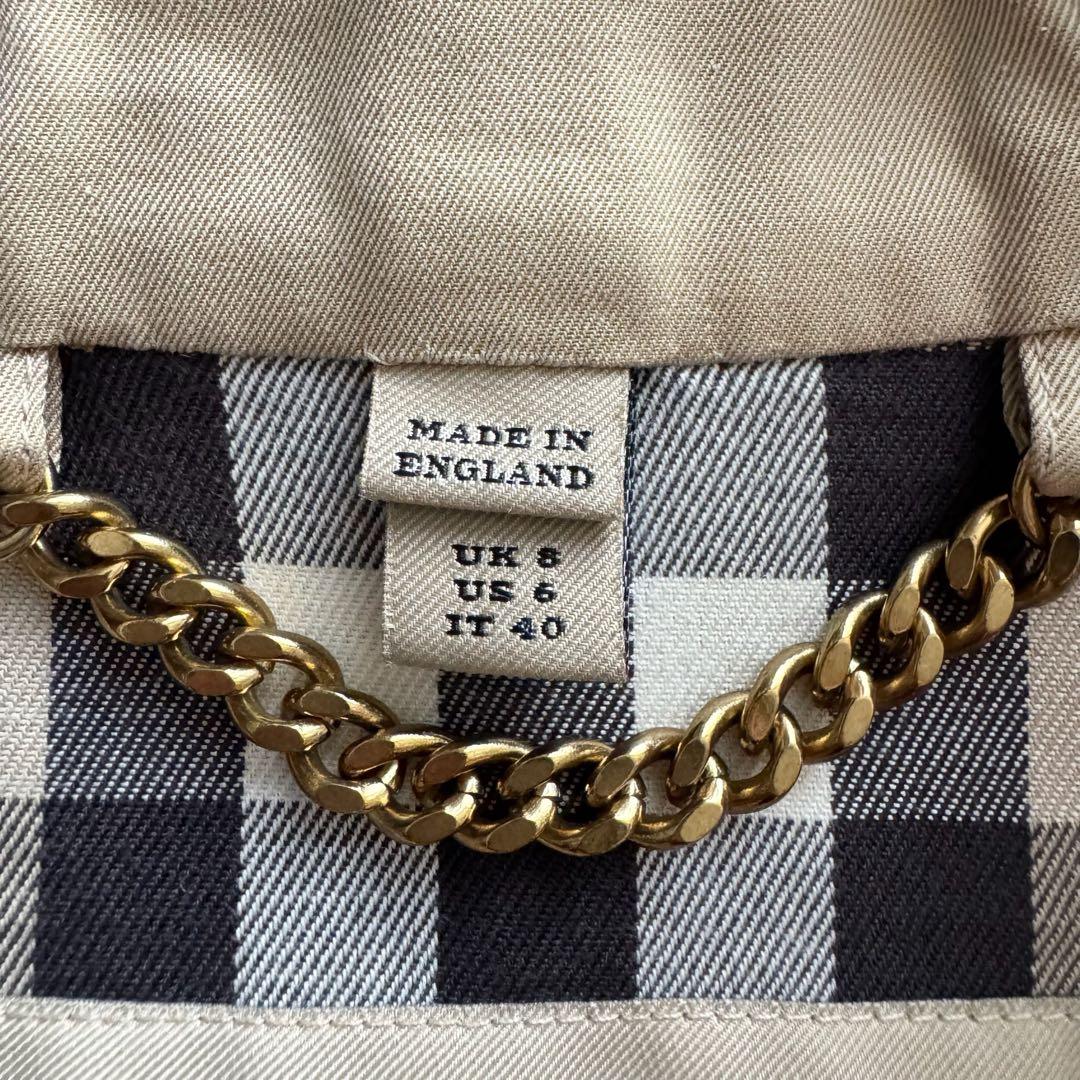 バーバリー　ケンジントン　トレンチコート　ノバチェック3　38　 ハニーベージュ