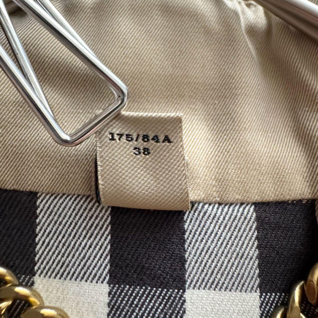 バーバリー　ケンジントン　トレンチコート　ノバチェック3　38　 ハニーベージュ