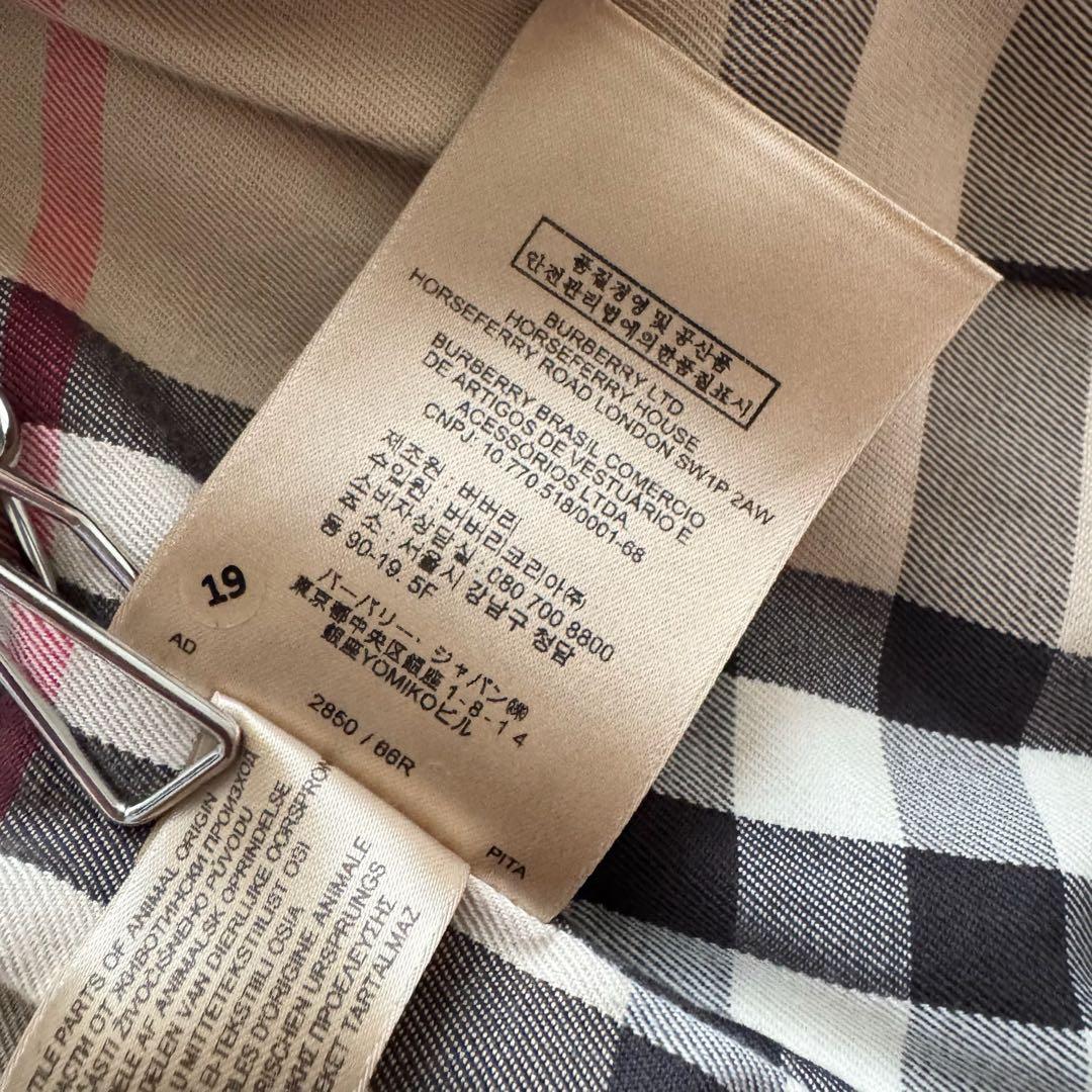 バーバリー　ケンジントン　トレンチコート　ノバチェック3　38　 ハニーベージュ