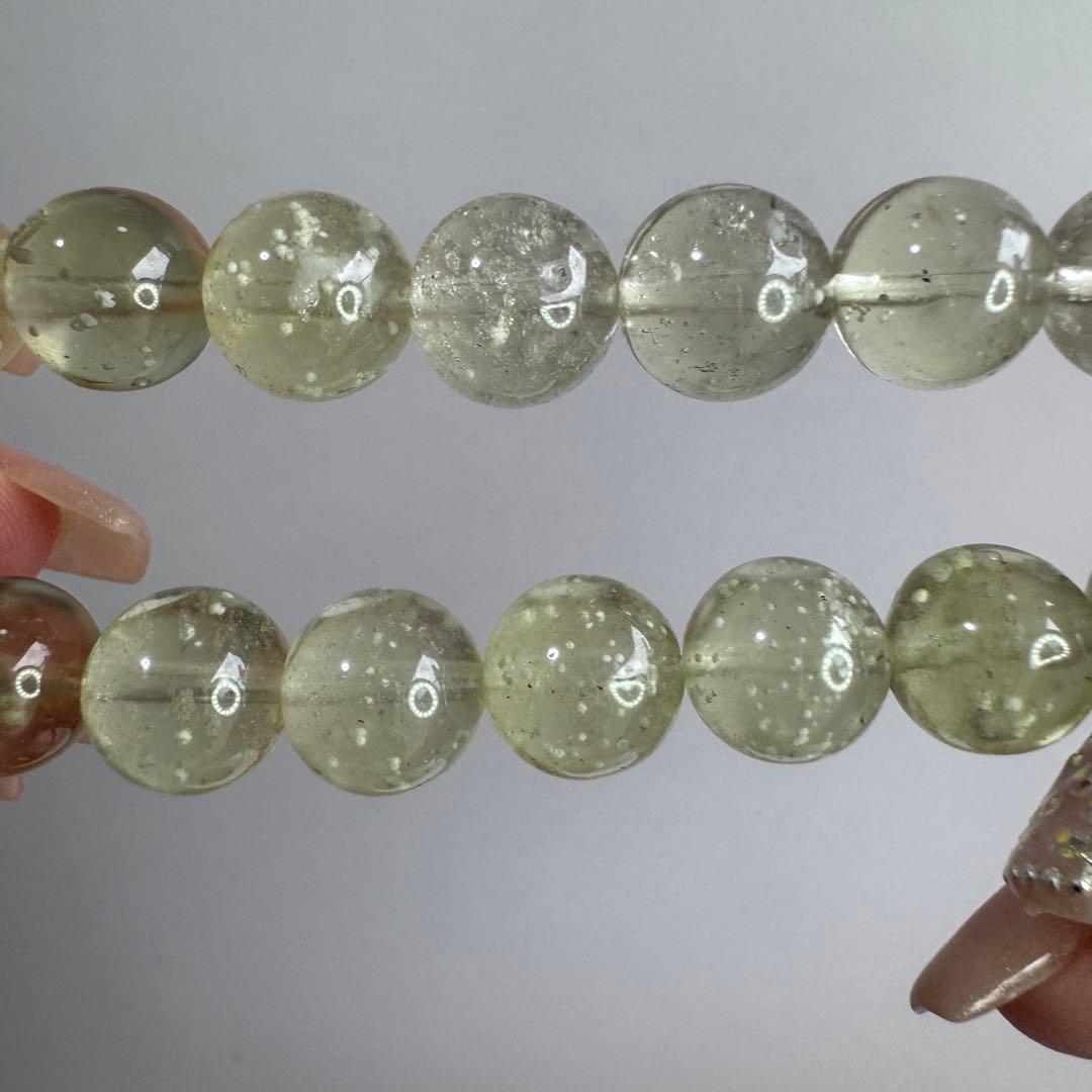 セール　天然石　ブレスレット　リビアングラス　⚠︎サイズup不可　鑑定書つき