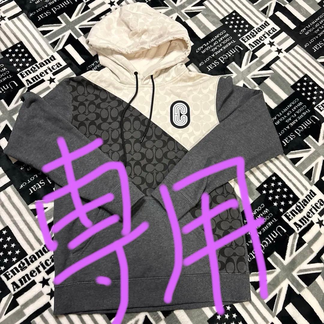 えくすた　コーチ　シグネチャープルオーバー　斜めパターン Ｓサイズ