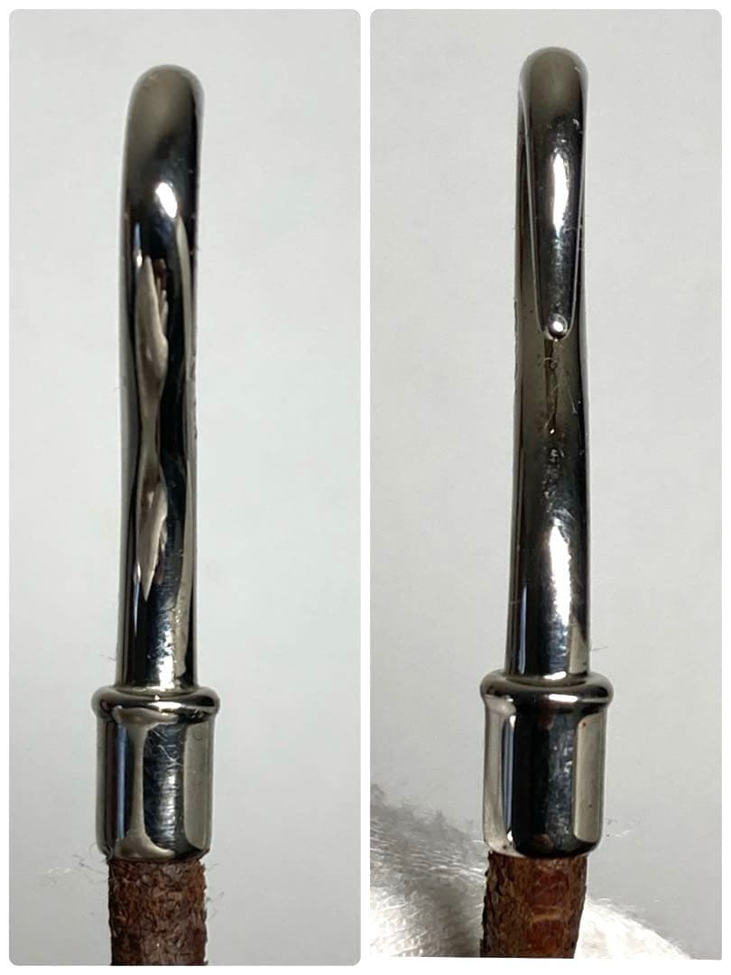 良品　HERMES エルメス　ジャンボ　シルバー金具　レザー　ブレスレット