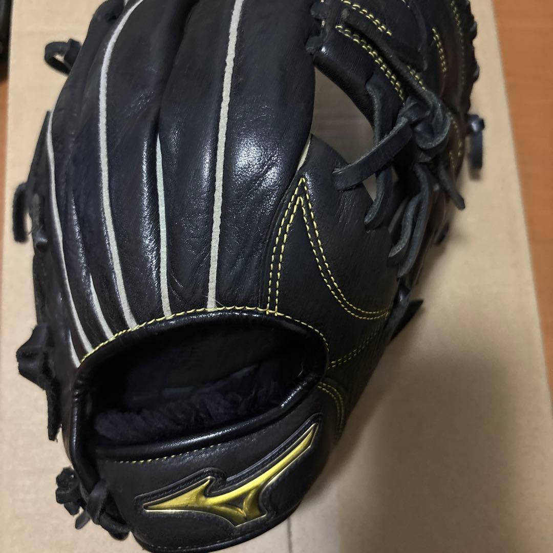 ミズノ 軟式野球グローブ 黒少年用