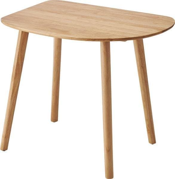 1人用 テーブル 壁寄せ おしゃれ 省スペース 角丸 HOW-001 N02