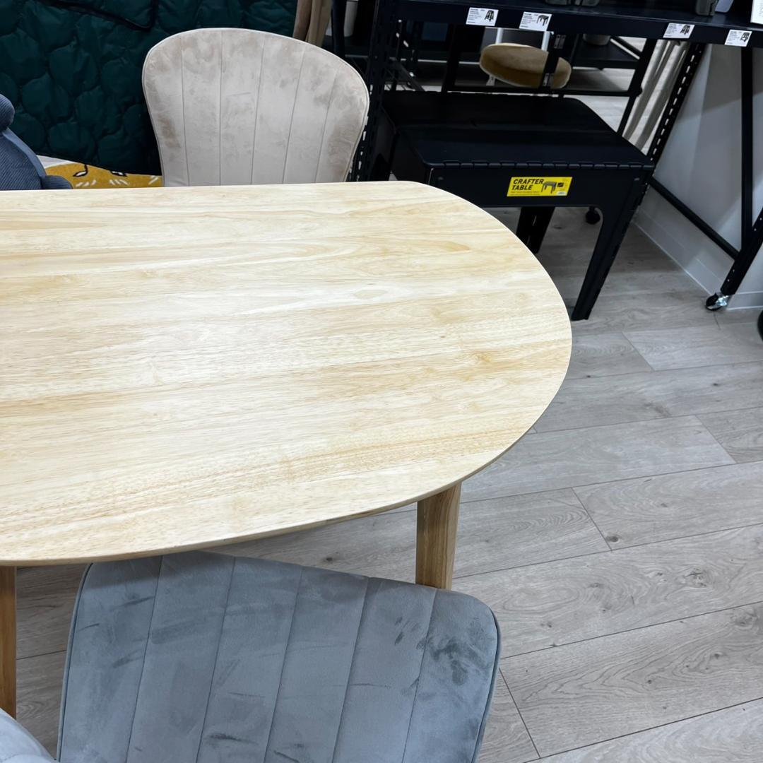 1人用 テーブル 壁寄せ おしゃれ 省スペース 角丸 HOW-001 N02