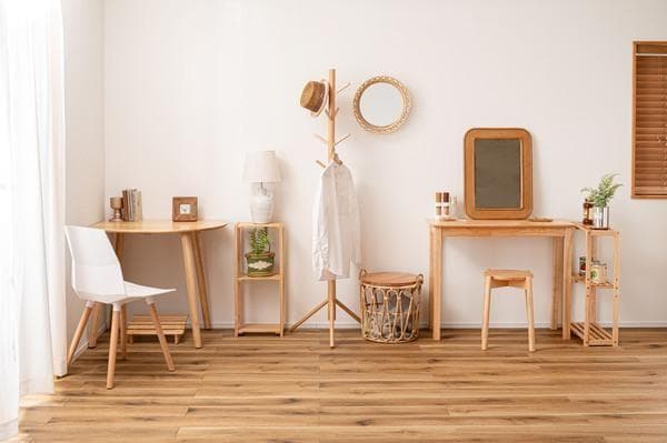 1人用 テーブル 壁寄せ おしゃれ 省スペース 角丸 HOW-001 N02