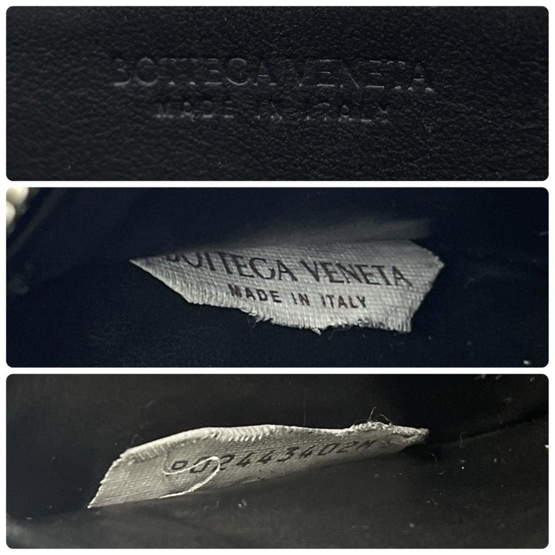 極美品● ボッテガヴェネタ カセット 長財布 ラウンドファスナー ブラック