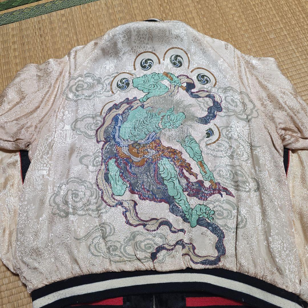 スカジャン　花旅楽団　SCRIPT　雷神　初期販売製品