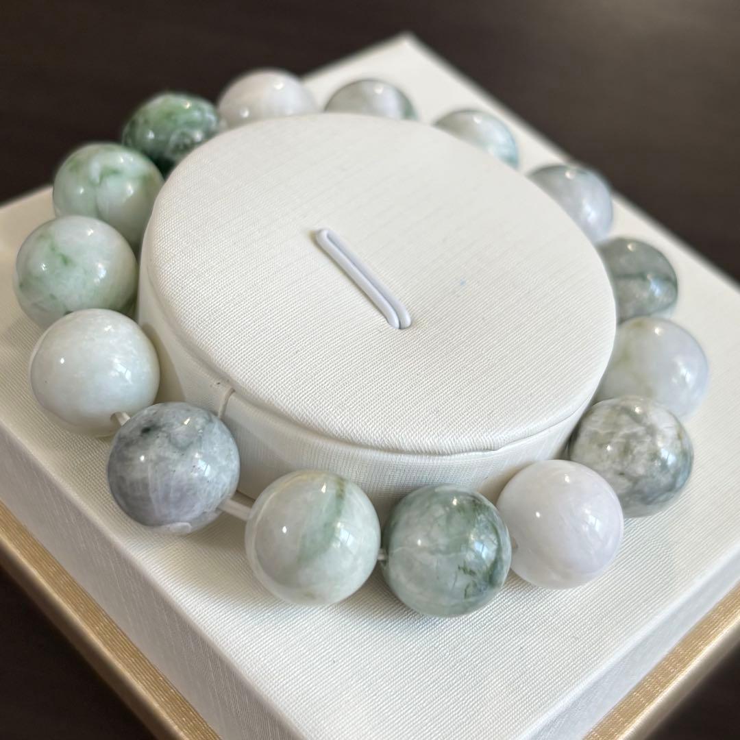 糸魚川翡翠 国産 天然石 ブレスレット