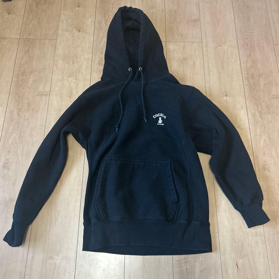 COCOLO ココロブランド　ボングパーカー　黒ブラック　男女兼用　M