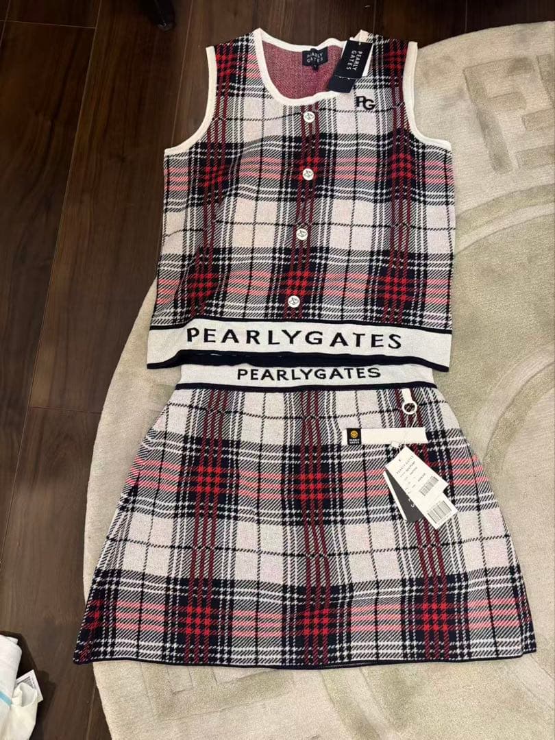 PEARLY GATES チェック柄 セットアップ