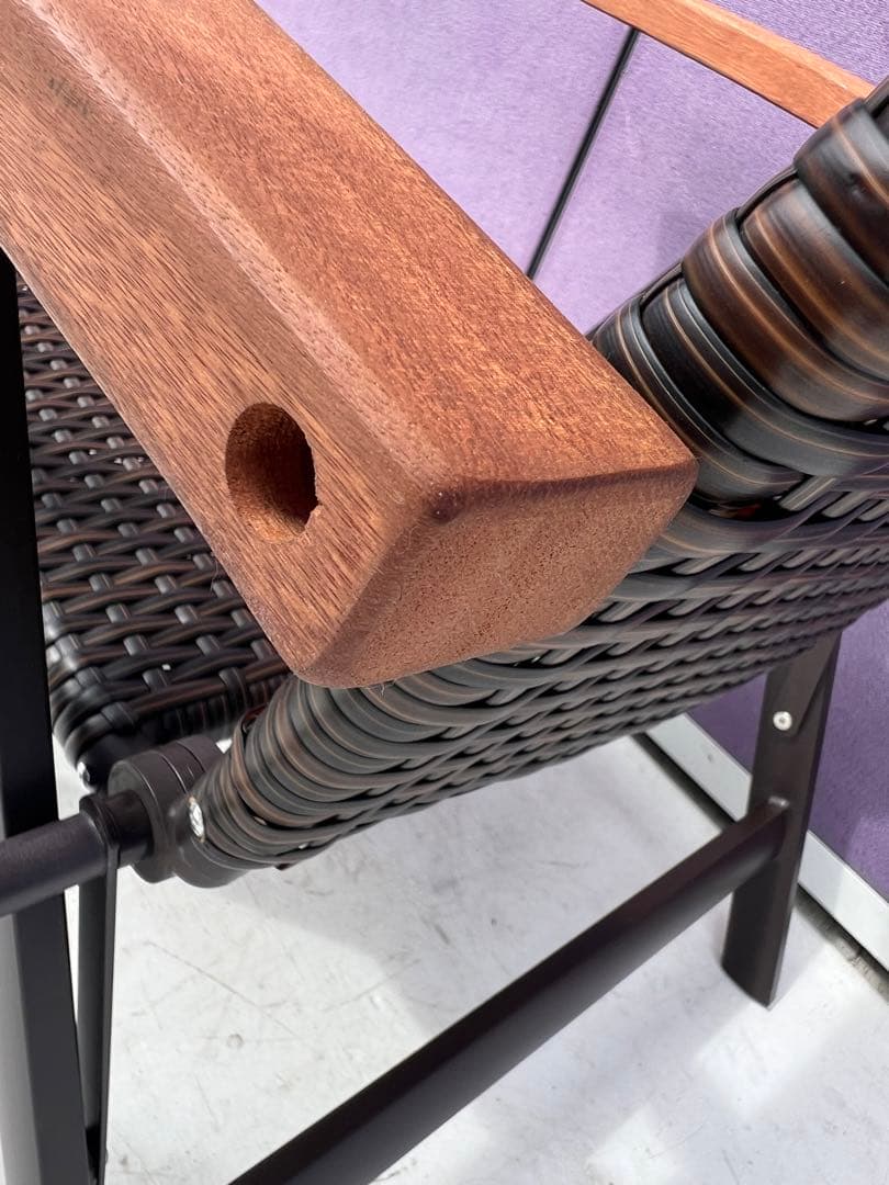 フットレスト付きのハイクラスIIデッキチェア