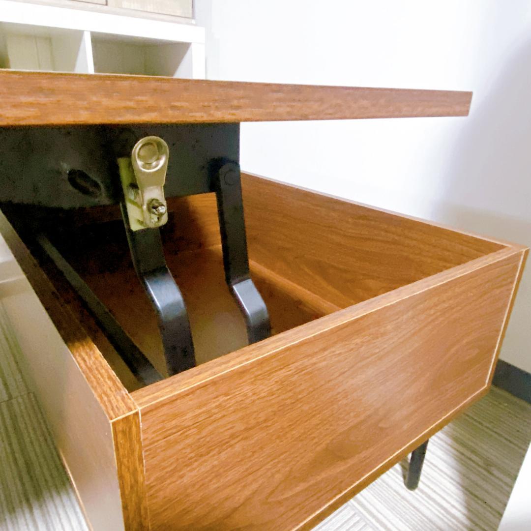 エアリゾーム ローテーブル 天板昇降式 収納付 北欧 モダン おしゃれテーブル