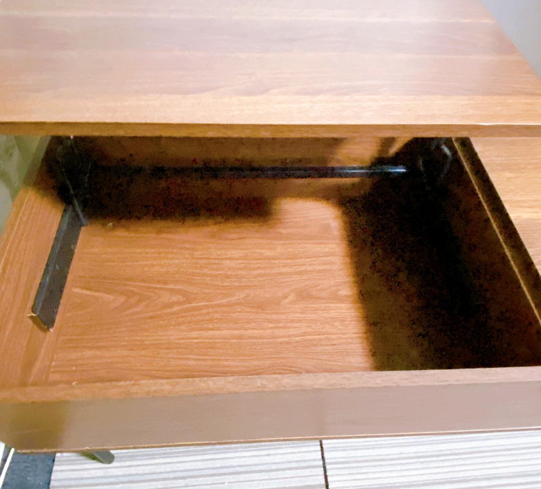 エアリゾーム ローテーブル 天板昇降式 収納付 北欧 モダン おしゃれテーブル