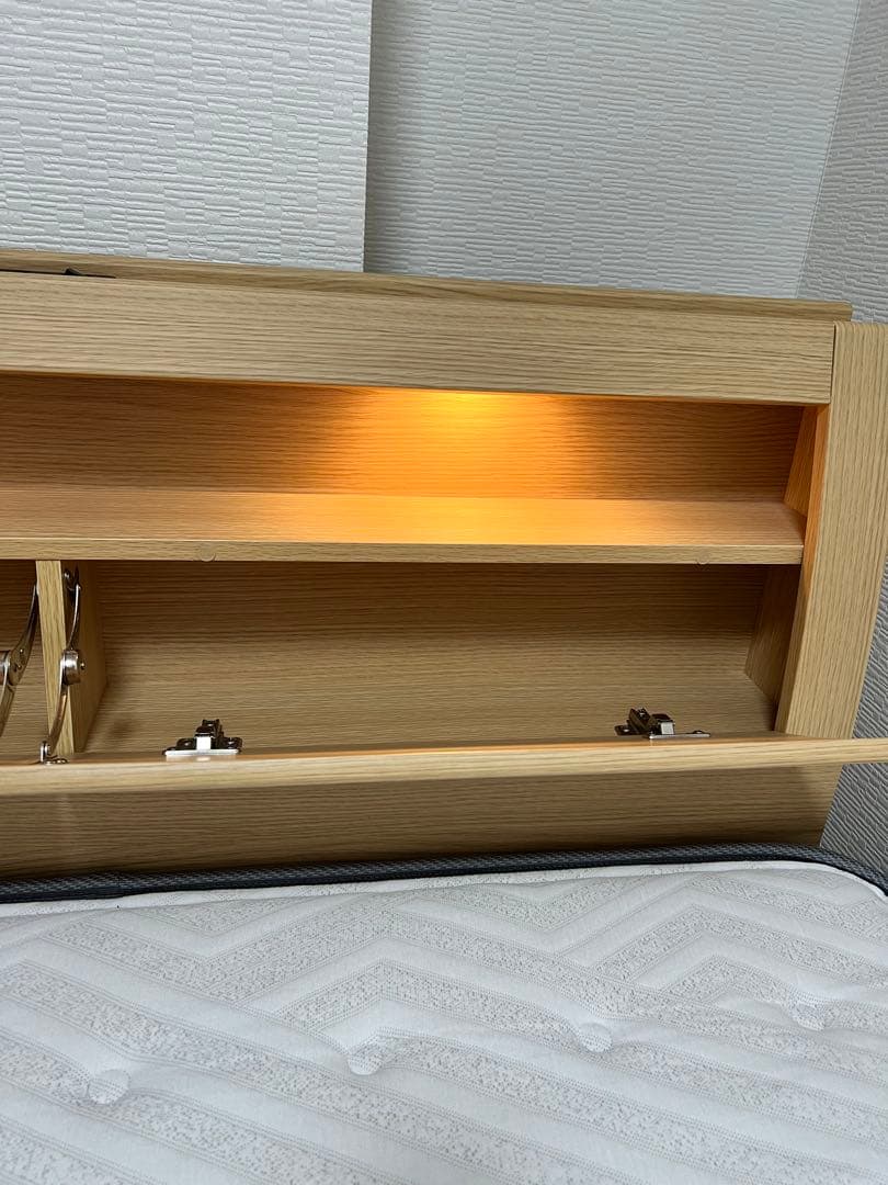 エース ニトリ セミダブル マットレス+収納付ベッドフレーム 12/9発送