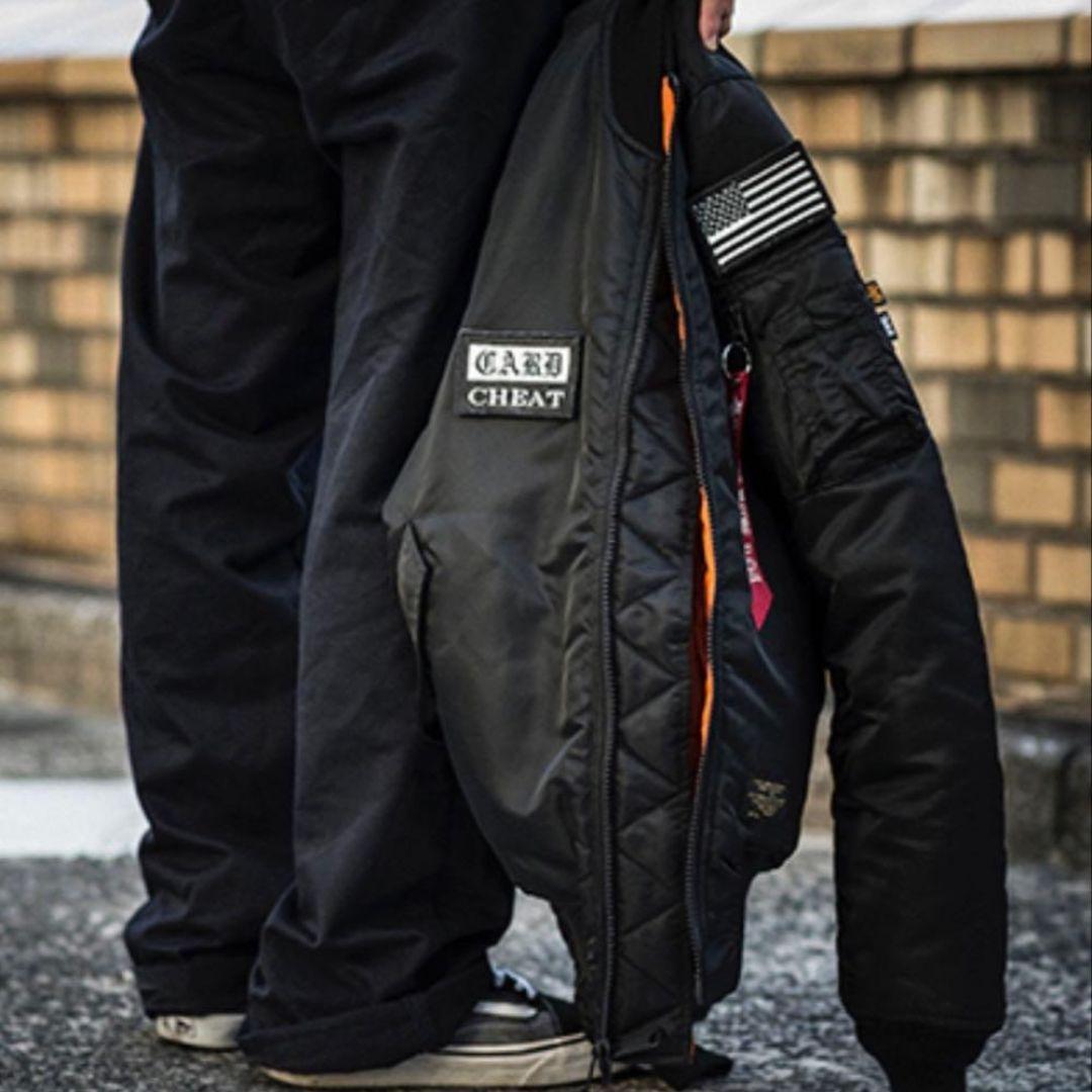 FTC アルファインダストリーズ MA-1 コラボ リバーシブル M ワッペン