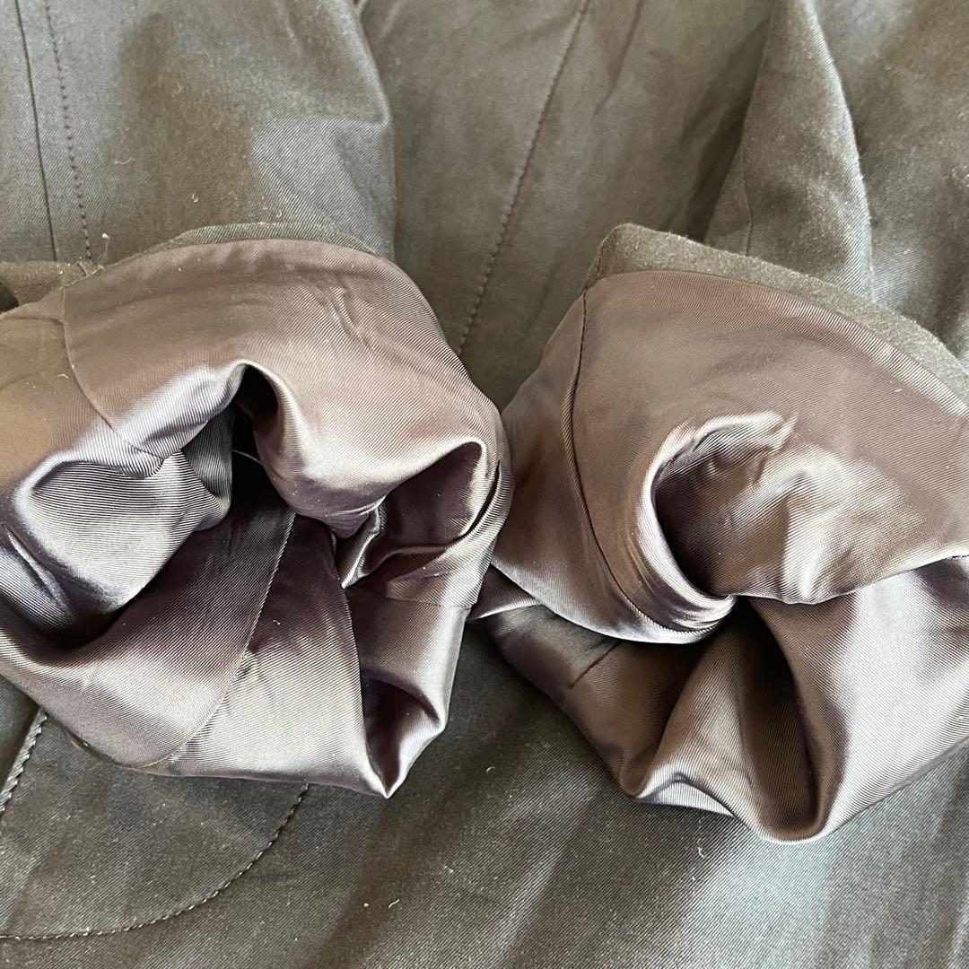 ✨現行✨アクアスキュータム ロンドン ステンカラーコート クラブチェック 黒38